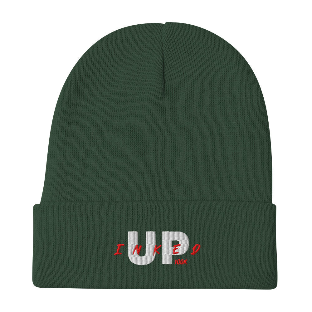 Inked Up 100K Embroidered Beanie - Image 3