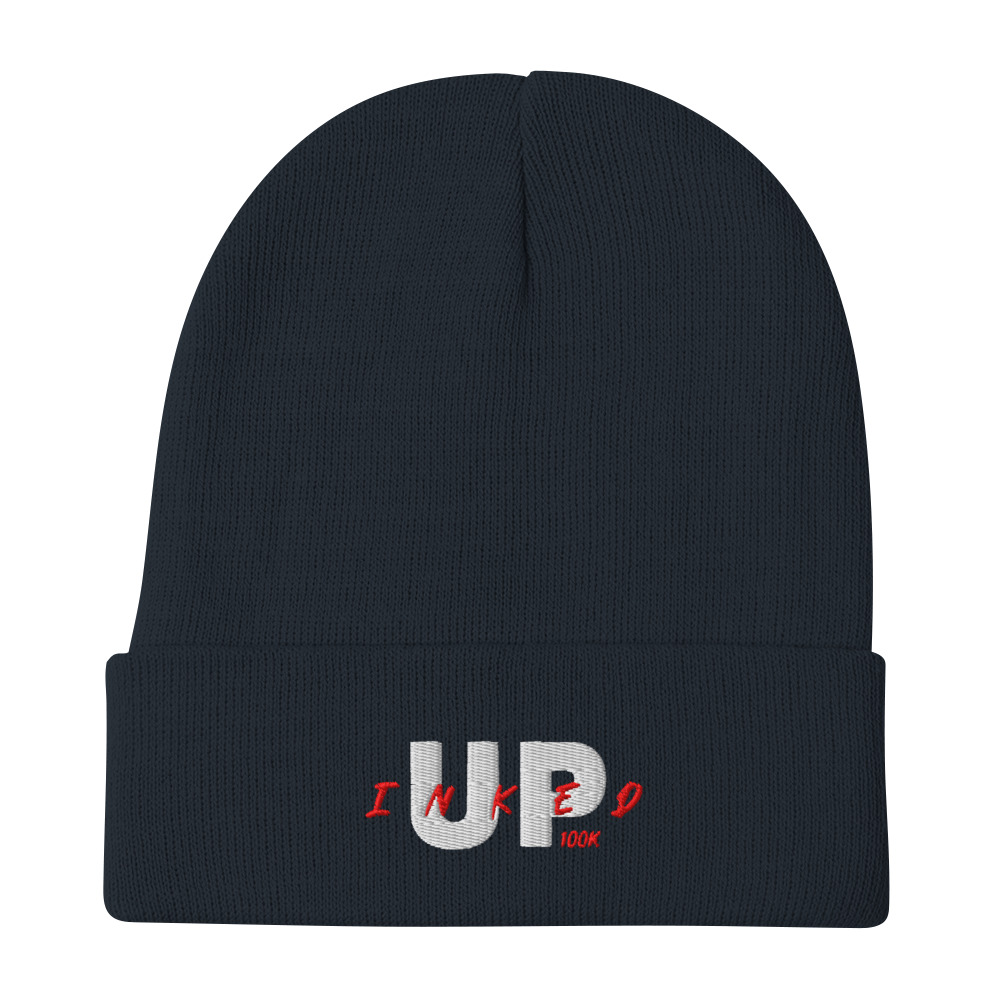 Inked Up 100K Embroidered Beanie - Image 2