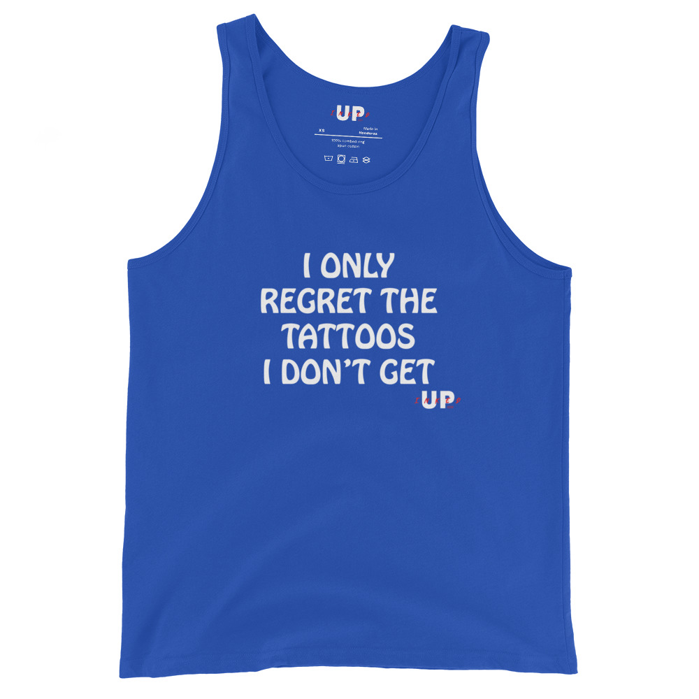 I ONLY REGRET THE TATTOOS I DON'T GET Mens Tank - Image 7