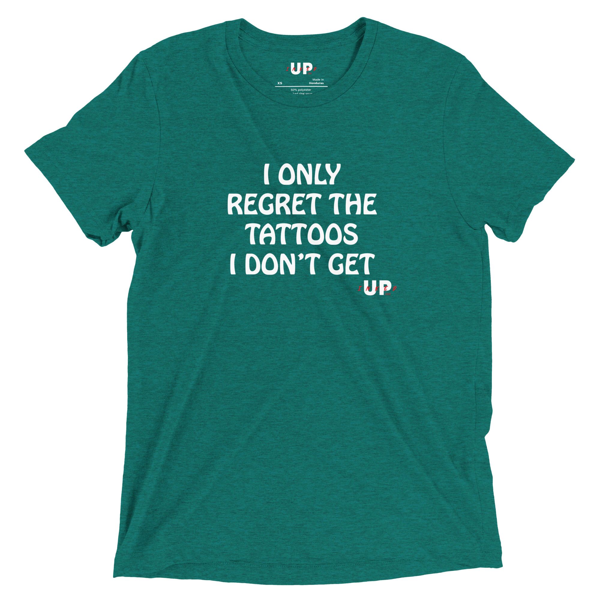 I ONLY REGRET THE TATTOOS I DON'T GET Mens Tri-Blend T-Shirt - Image 13