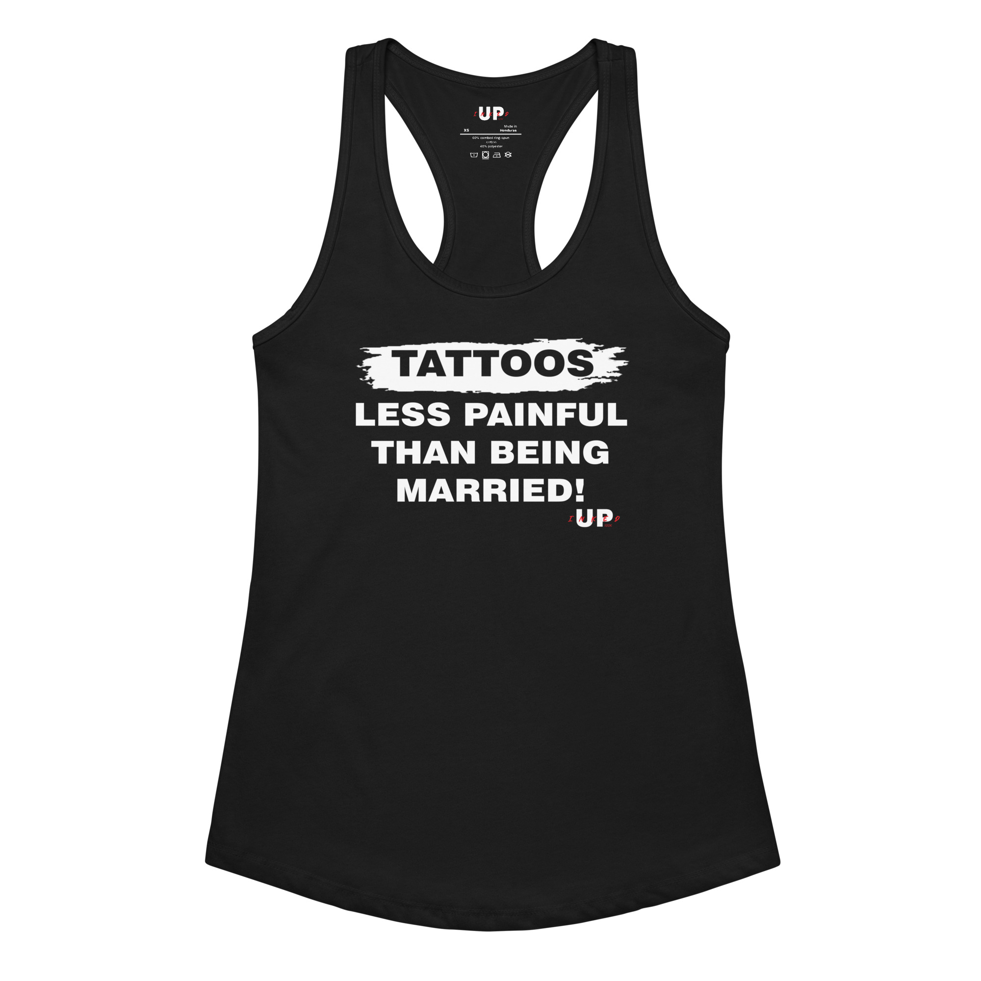 TATTOOS LESS PAINFUL THAN BEING MARRIED! Womens Tank