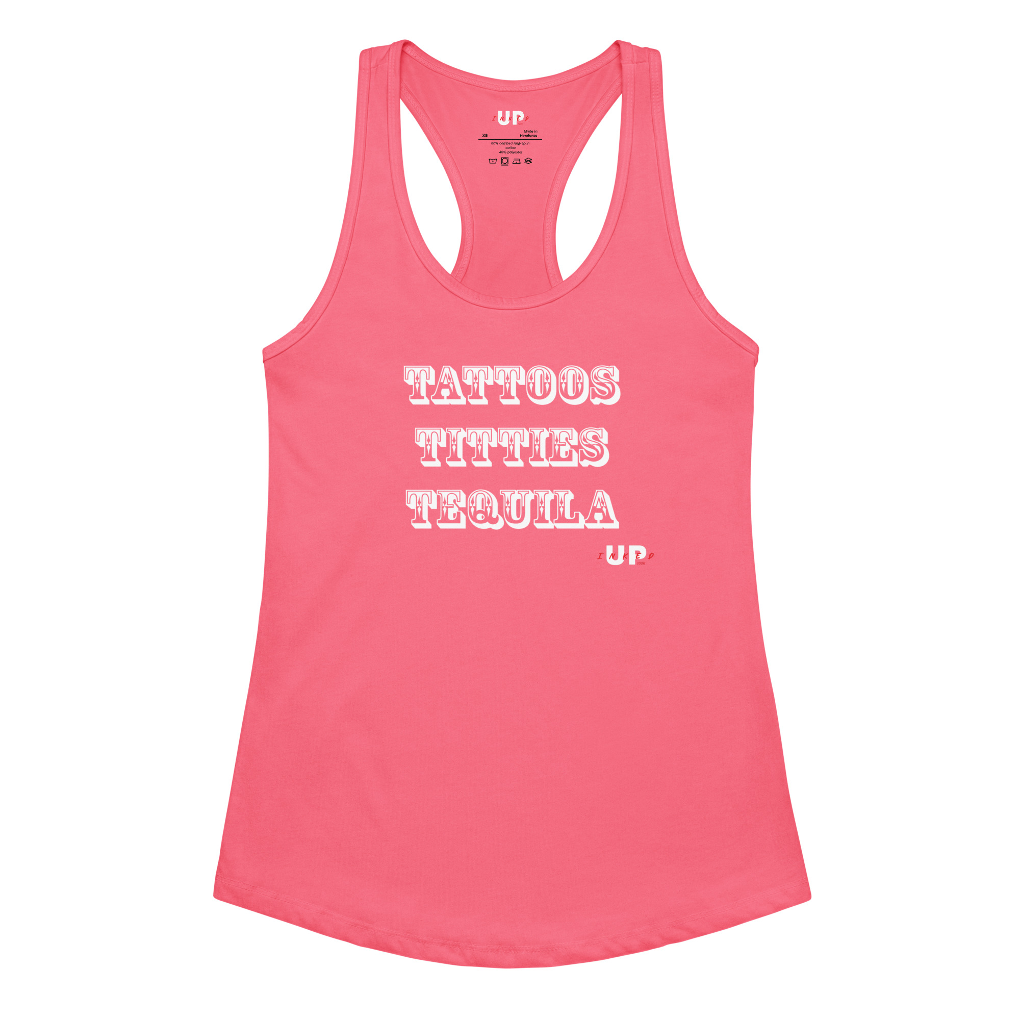 TATTOOS TITTIES TEQUILA Womens Tank - Image 4