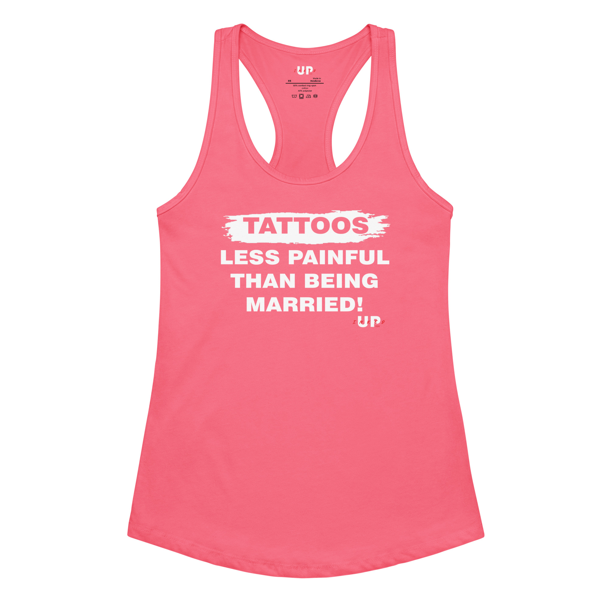 TATTOOS LESS PAINFUL THAN BEING MARRIED! Womens Tank - Image 4