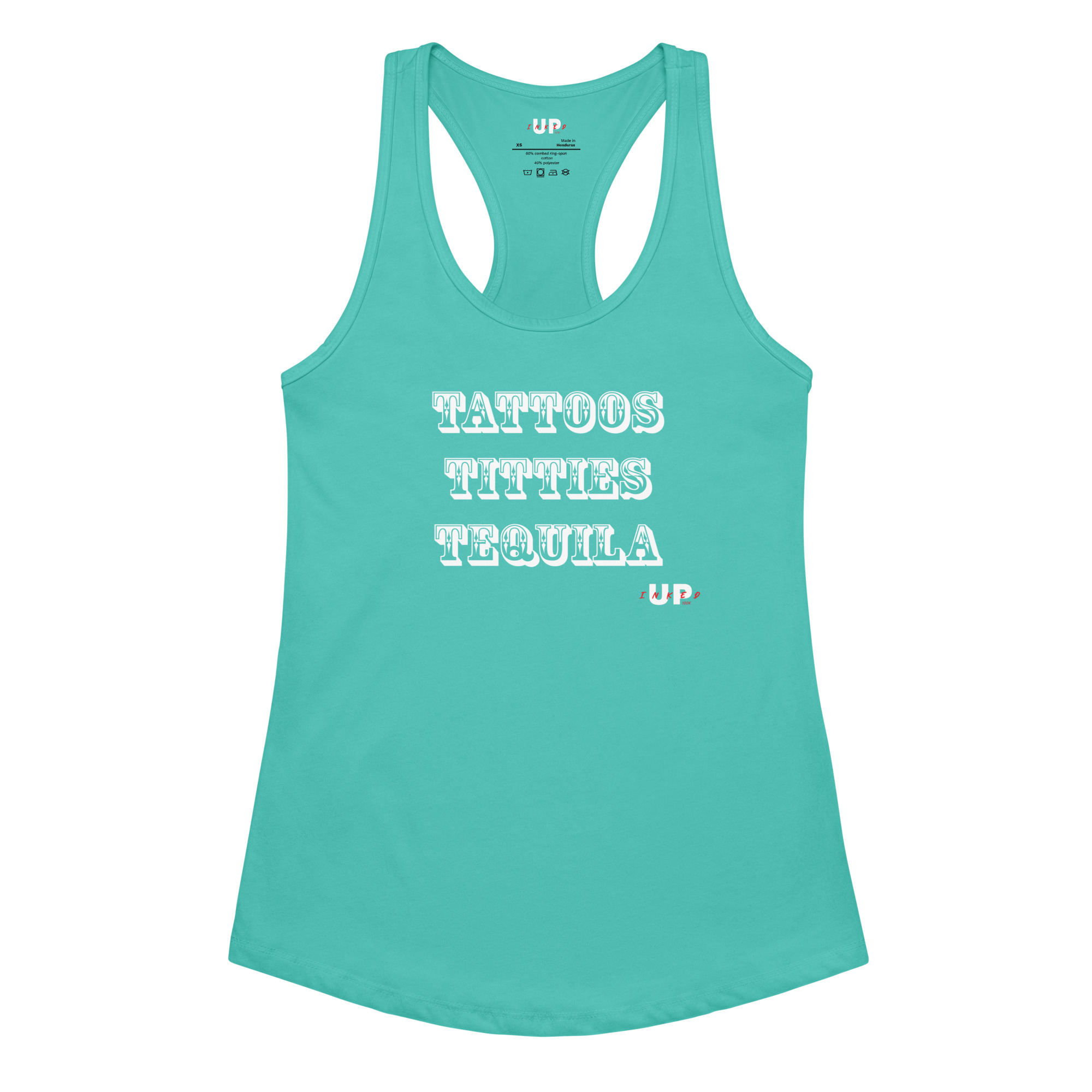 TATTOOS TITTIES TEQUILA Womens Tank - Image 6