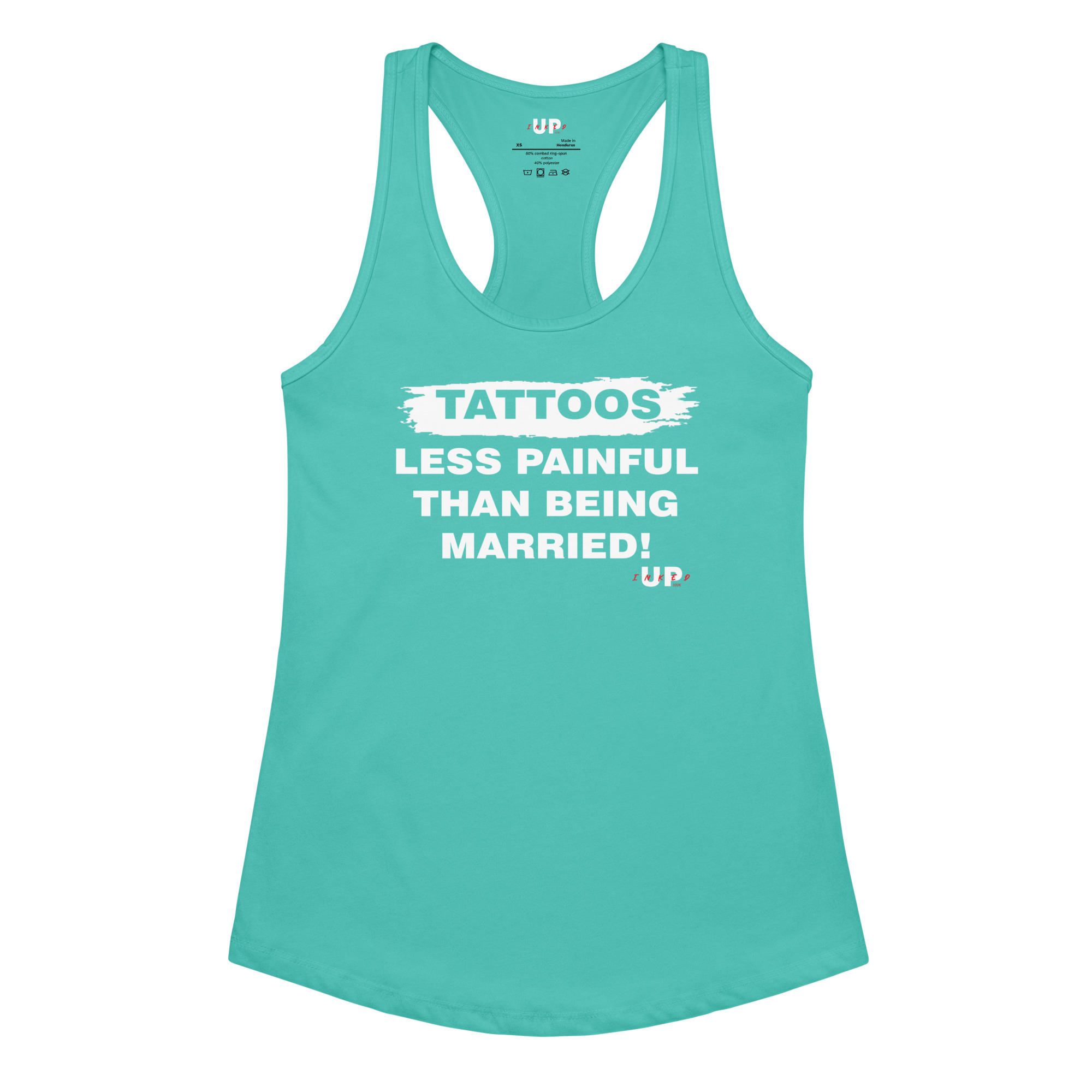 TATTOOS LESS PAINFUL THAN BEING MARRIED! Womens Tank - Image 6